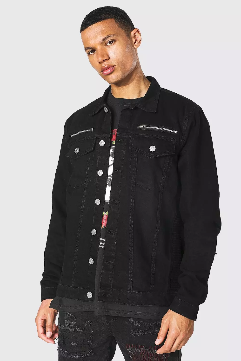 Boohooman deals denim jacket